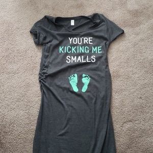 You're kicking me smalls maternity dress